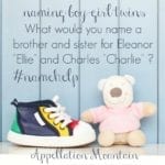 Name Help: Ellie, Charlie, and Boy/Girl Twins