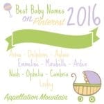 Best Pinterest Baby Names 2016