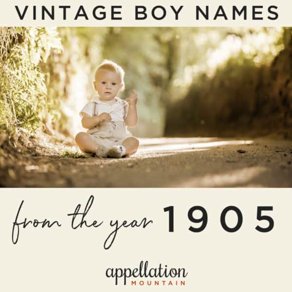 1905 vintage boy names