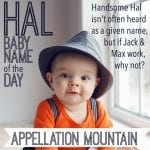Hal: Baby Name of the Day