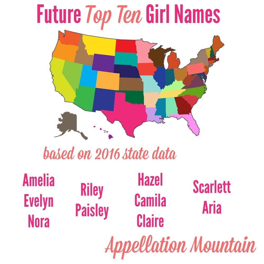 Next Wave Girl Names: Amelia, Evelyn, and Paisley - Appellation Mountain