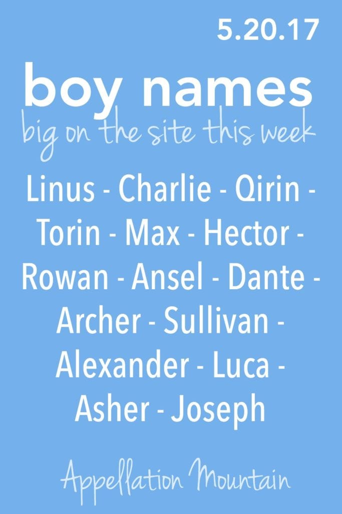 Boy Names 5.20.17