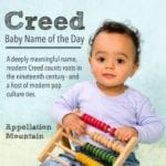 Creed: Baby Name of the Day
