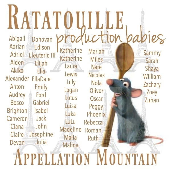 Ratatouille production babies