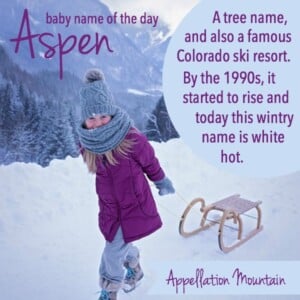 Aspen: Baby Name of the Day