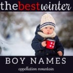 winter boy names