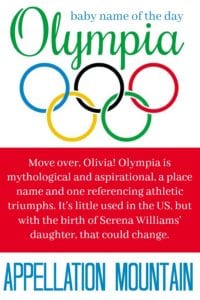 Olympia: Baby Name of the Day