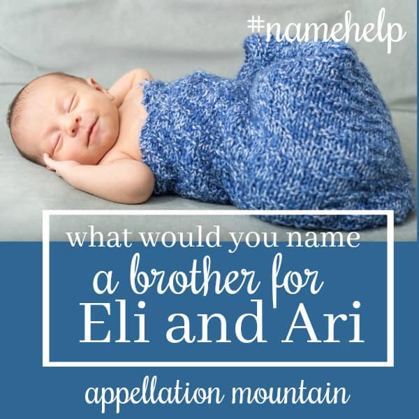 Name Help: A Brother for Eli and Ari