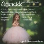 Amenaide: Baby Name of the Day