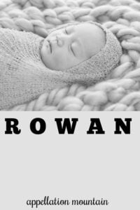 baby name Rowan