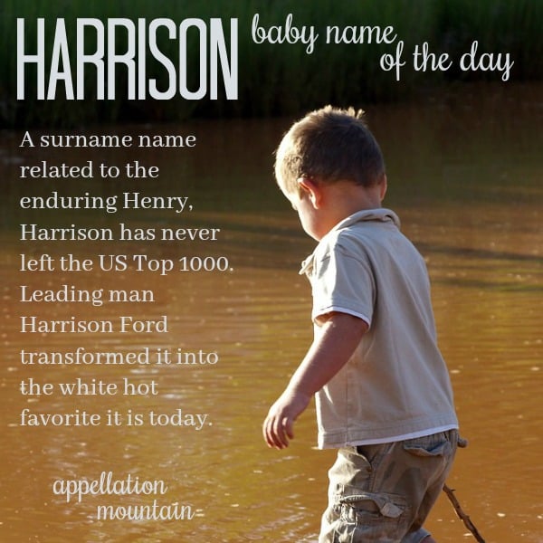 Harrison: Baby Name of the Day