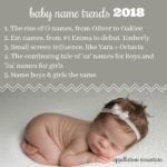 baby name trends 2018