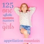One-Syllable Middle Names for Girls: Besides Grace and Rose