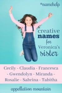 Name Help: Veronica's Sister