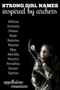 Strong Girl Names Inspired by Archers