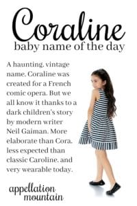 Coraline: Baby Name of the Day