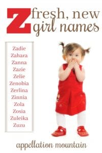 Cool Names For Girls With Z