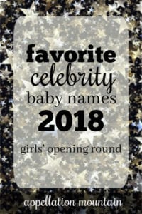 Favorite Celebrity Baby Names 2018: Girls Opening Round