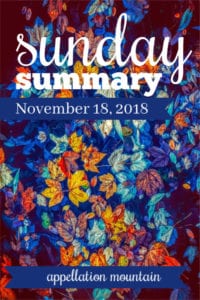 Sunday Summary: 11.18.18