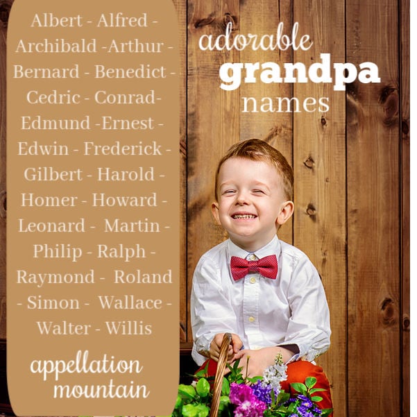 Adorable Grandpa Names