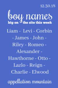 Boy Names 12.30.18