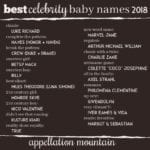 Best Celebrity Baby Names 2018