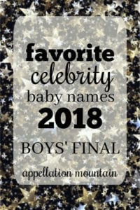 Favorite Celebrity Baby Names 2018: Boys Final