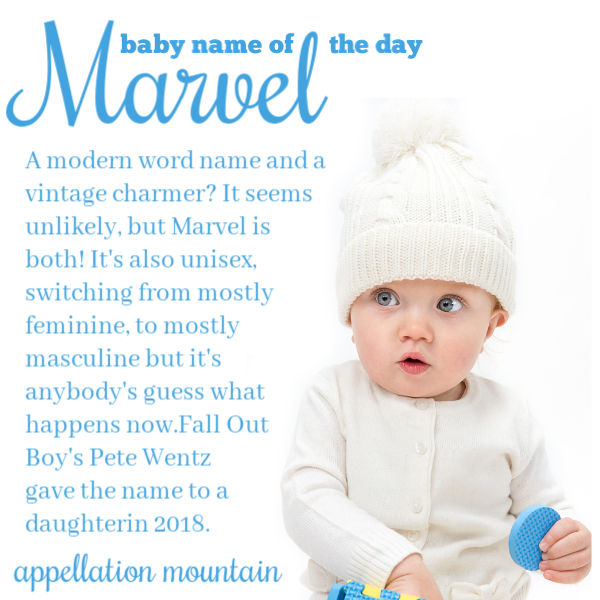 Marvel: Baby Name of the Day