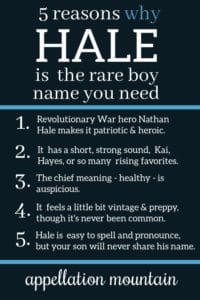 Hale: Baby Name of the Day