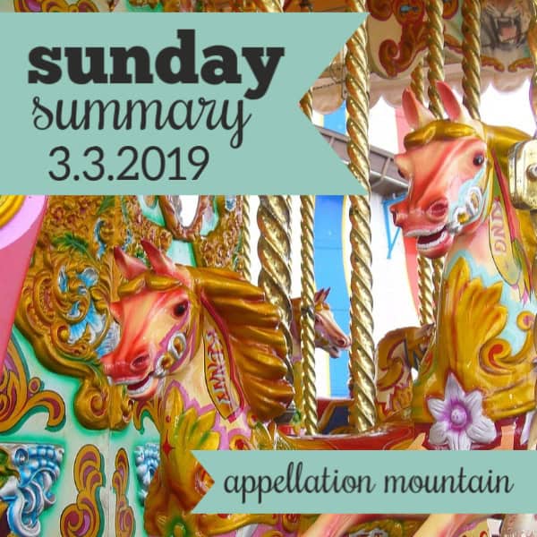 Sunday Summary: 3.3.19