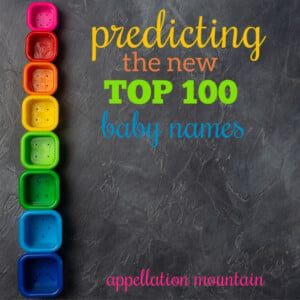 Predicting the New Top 100 baby names