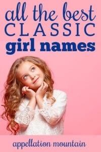 classic girl names