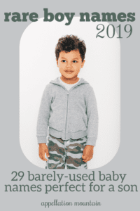 rare boy names 2019