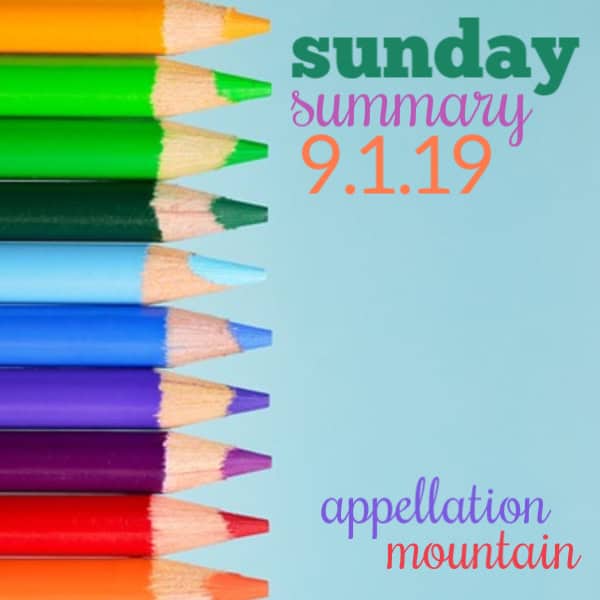 Sunday Summary: 9.1.19