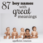 87 Boy Names with Great Meanings