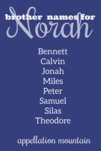 Name Help: A Brother for Norah