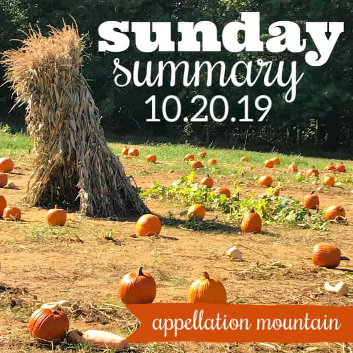 Sunday Summary: 10.20.19