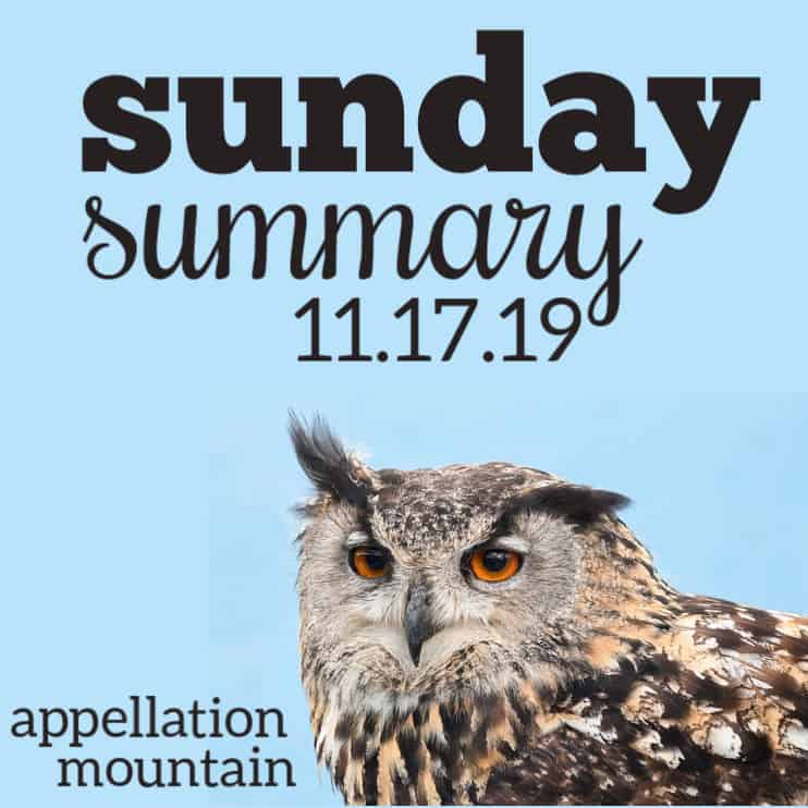 Sunday Summary: 11.17.19