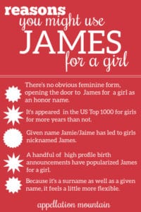 James for a girl