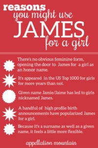  James for a girl