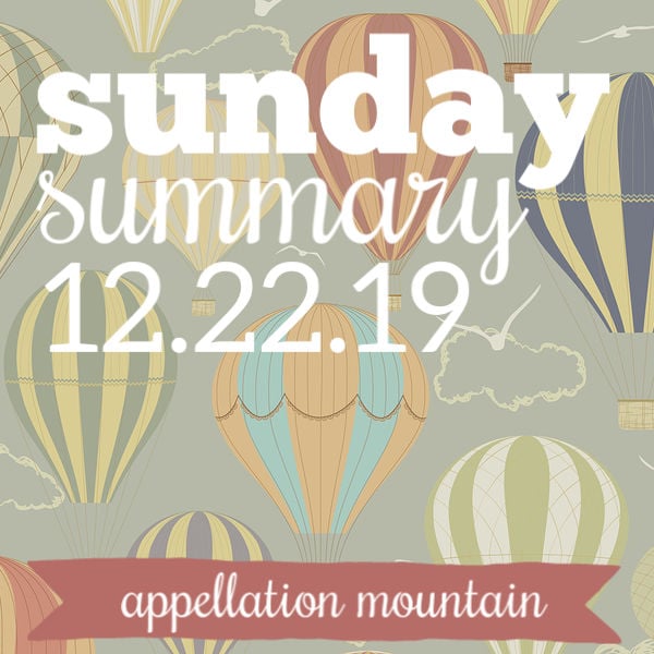 Sunday Summary: 12.22.19