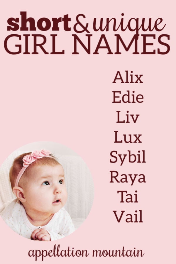 Name Help: Short, Unique Girl Names - Appellation Mountain