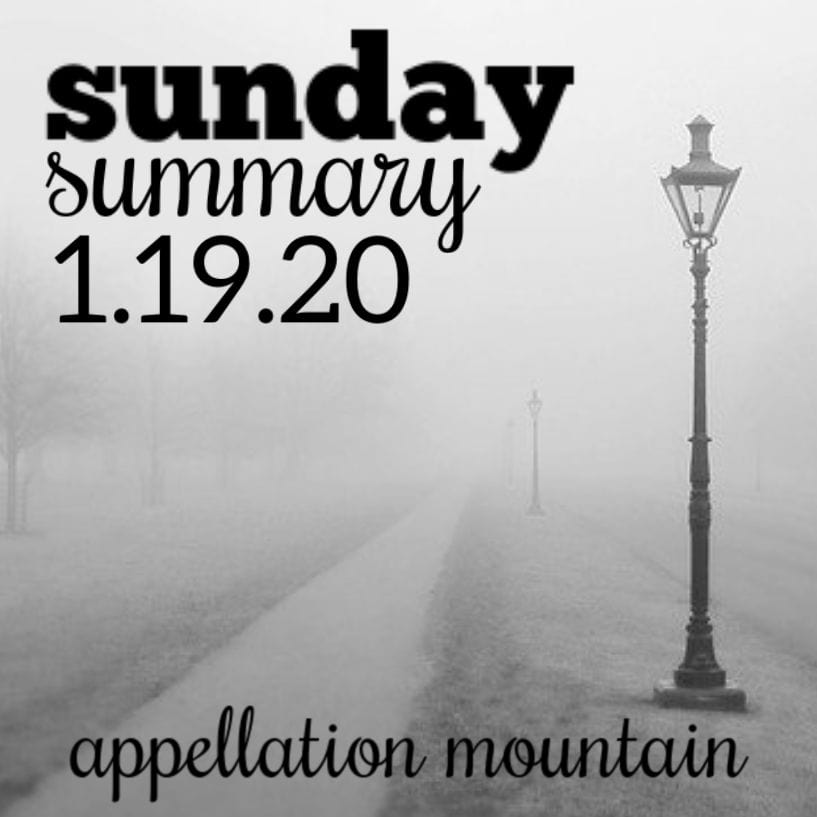 Sunday Summary: 1.19.20