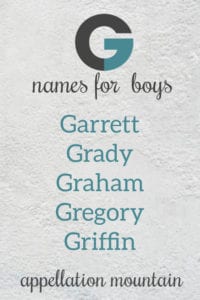 G Boy Names