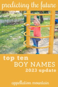 future top ten boy names