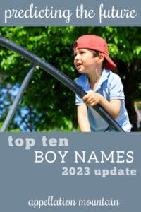 future top ten boy names