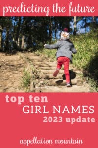 Future Top Ten Girl Names 2023 update