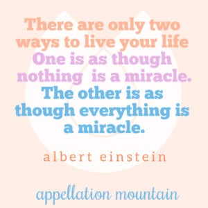 Miracle Quote Einstein