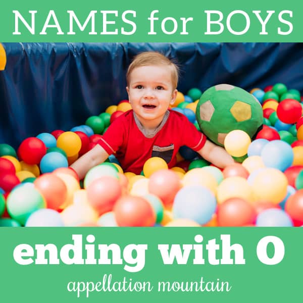 boy names ending in O