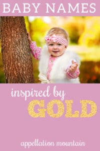 baby names inspired by gold